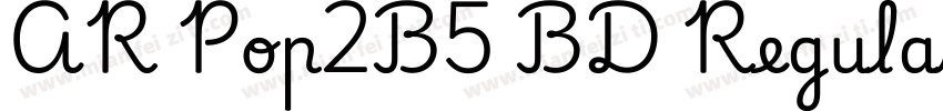 AR Pop2B5 BD Regular字体转换